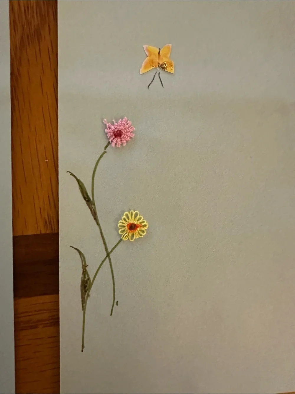 1 set of Vintage hand painted and crafted stationery set with 12 unique designs